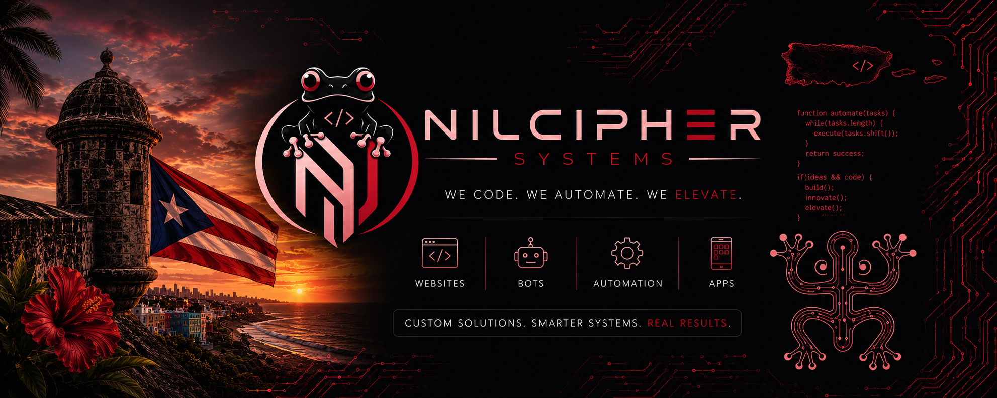 Nilcipher Systems — We Code. We Automate. We Elevate.